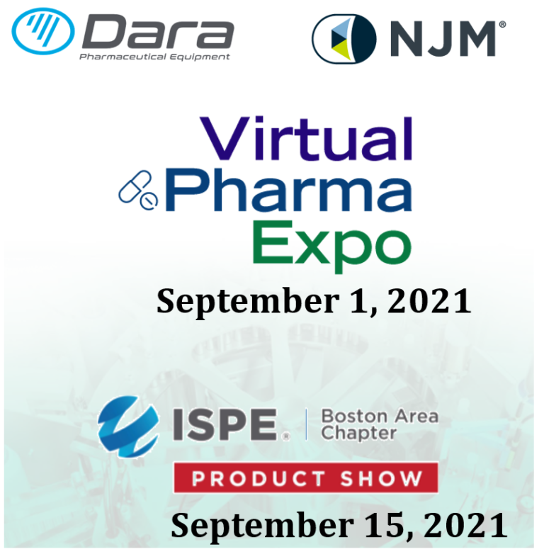 See Dara at Virtual Pharma Expo and ISPE Boston Product Show NJM